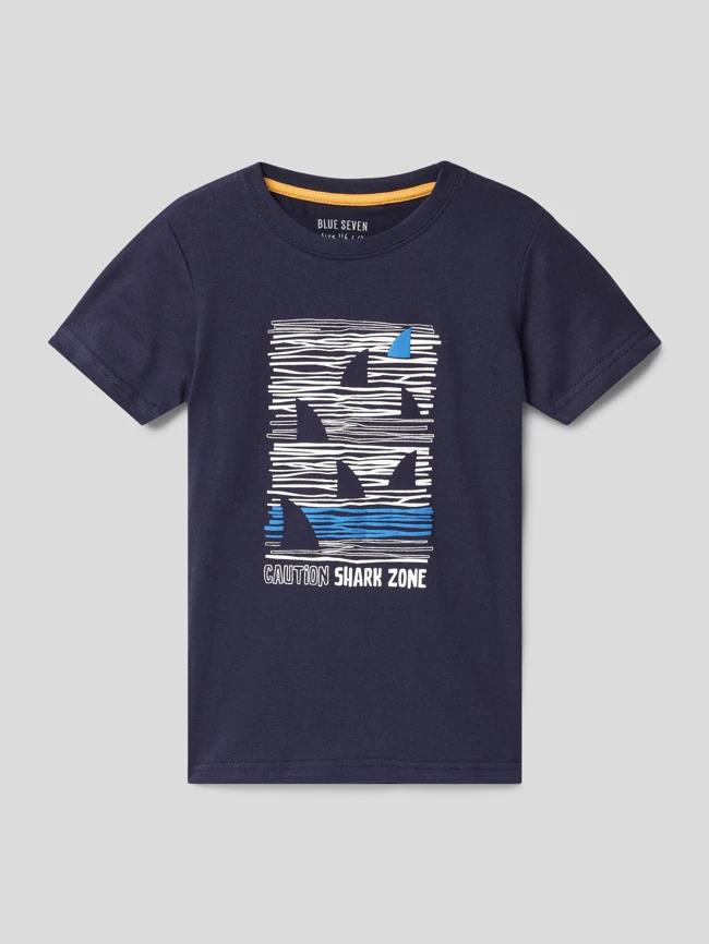 Blue Seven T-Shirt Mit Motiv-Print - Blau 3 Blue Seven T-Shirt Mit Motiv-Print - Blau