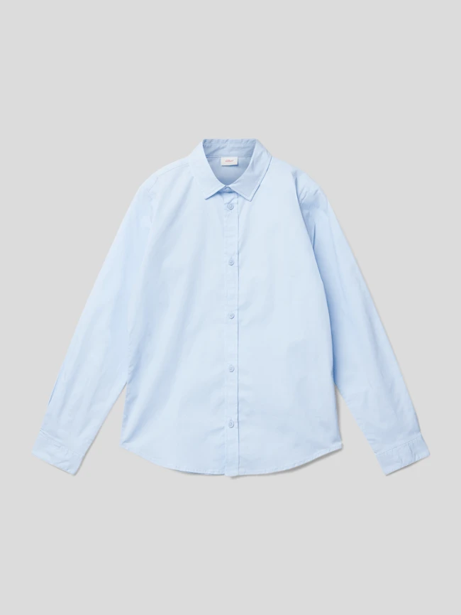 S.Oliver RED LABEL Hemd Mit Kentkragen - Bleu 3 S.Oliver RED LABEL Hemd Mit Kentkragen - Bleu