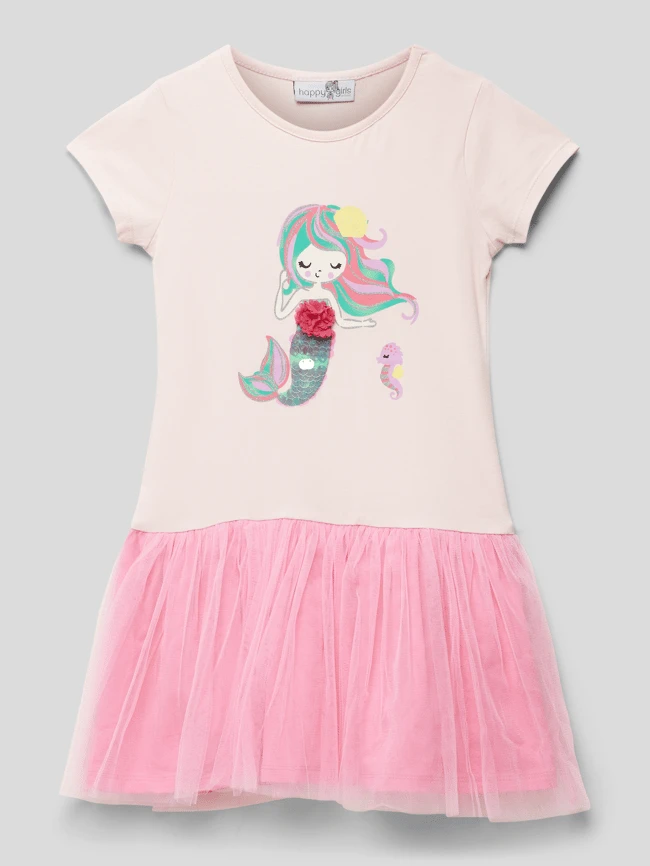 Happy Girls Minikleid Mit Motiv-Print - Hellrosa 3 Happy Girls Minikleid Mit Motiv-Print - Hellrosa