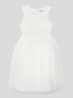 Happy Girls Kommunionskleid Mit Spitzenbesatz - Ecru