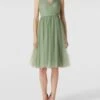 TROYDEN COLLECTION Cocktailkleid Mit V-Ausschnitt - Mint