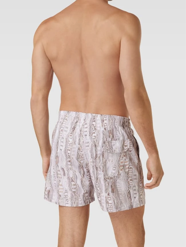 CARLO COLUCCI Badehose Mit Allover-Muster Modell 'Knit Print' - Beige 6 CARLO COLUCCI Badehose Mit Allover-Muster Modell 'Knit Print' - Beige – Bild 4