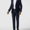 OLYMP No. Six Super Slim Fit Business-Hemd Aus Popeline - Weiß