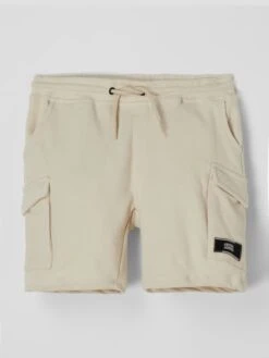 Jack & Jones Sweatshorts Mit Cargotaschen - Offwhite