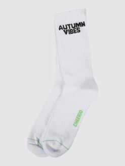 Cheerio Socken Mit Stretch-Anteil Im 2er-Pack 'Magic Autumn' - Weiß