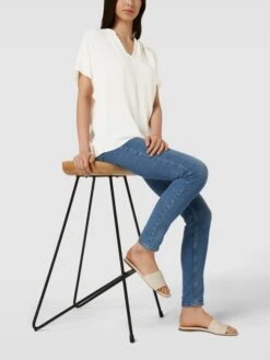 Montego Bluse In Semitransparenter Optik - Offwhite