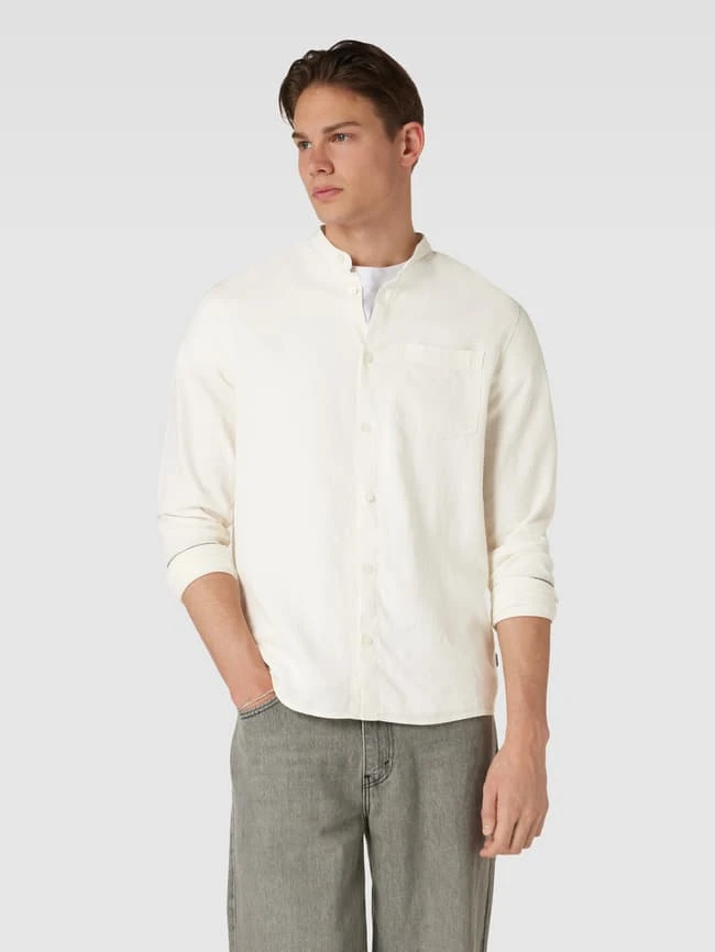 !Solid Freizeithemd Mit Leinen-Anteil Modell 'ALLAN' - Offwhite 6 !Solid Freizeithemd Mit Leinen-Anteil Modell 'ALLAN' - Offwhite – Bild 4