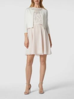 Jake*s Cocktail Bolero Mit Rückseite Aus Chiffon - Offwhite