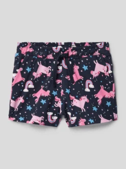 Name It Shorts Mit Allover-Motiv-Print Modell 'vigga' - Blau