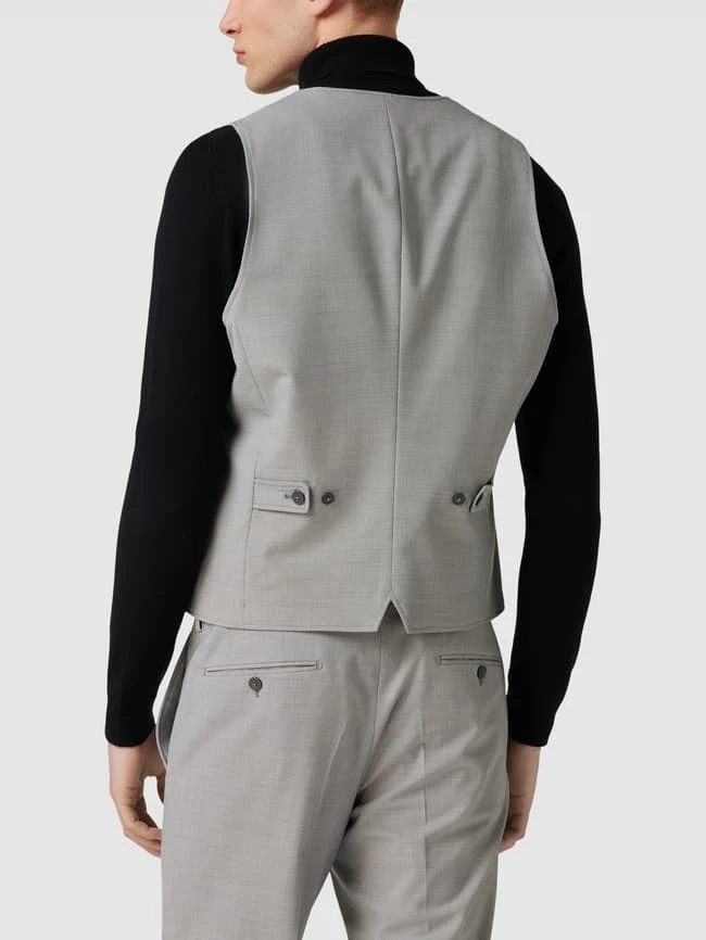 Pierre Cardin Weste Mit V-Ausschnitt Modell 'Gab' - Hellgrau 7 Pierre Cardin Weste Mit V-Ausschnitt Modell 'Gab' - Hellgrau – Bild 5