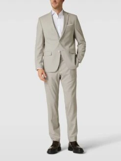 HECHTER PARIS 2-Knopf-Sakko Mit Allover-Muster - Sand