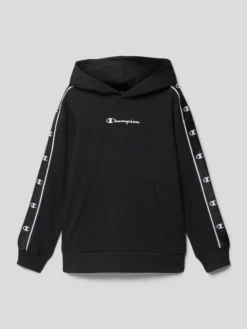 CHAMPION Hoodie Mit Logo-Print - Schwarz