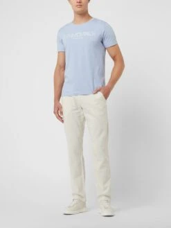 MCNEAL Regular Fit Hose Aus Leinenmischung - Kitt