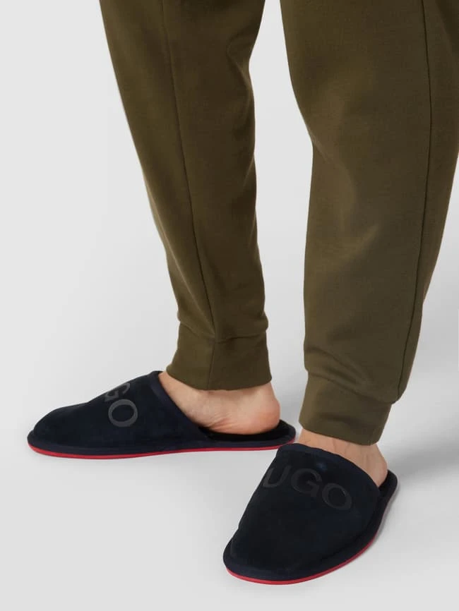 HUGO Slipper Mit Label-Print - Dunkelblau 3 HUGO Slipper Mit Label-Print - Dunkelblau