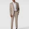 Selected Homme Slim Fit 2-Knopf-Sakko Mit Reverskragen Modell 'LIAM' - Taupe