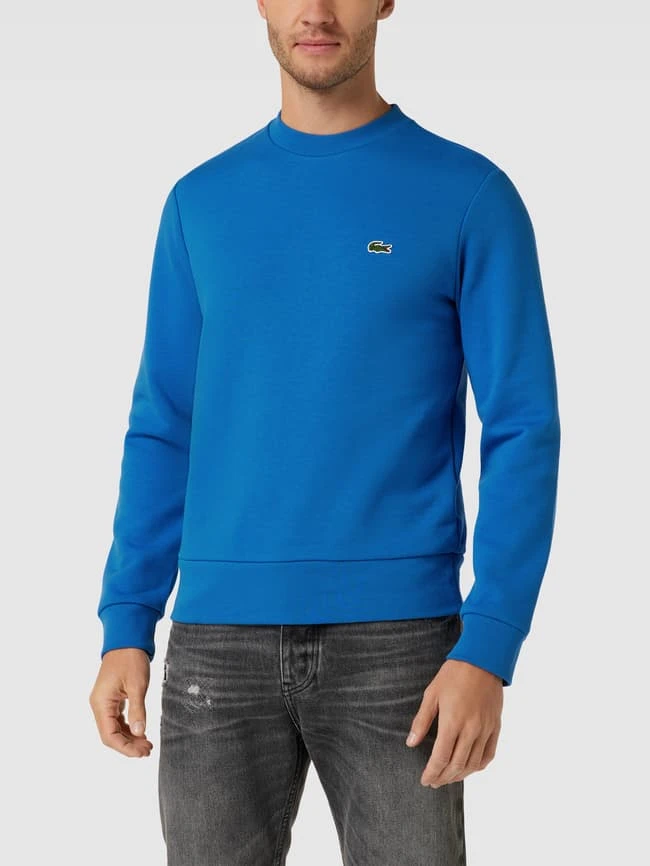 Lacoste Sweatshirt Mit Label-Patch - Royalblau 6 Lacoste Sweatshirt Mit Label-Patch - Royalblau – Bild 4