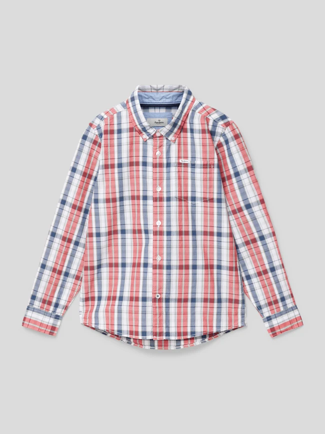 Pepe Jeans Hemd Mit Karomuster Modell 'MARPLE' - Rot 3 Pepe Jeans Hemd Mit Karomuster Modell 'MARPLE' - Rot