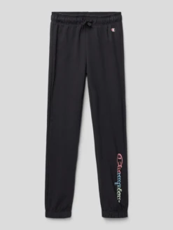 CHAMPION Sweatpants Mit Label-Details - Schwarz