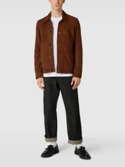 Strellson Jacke Mit Knopfleiste Modell 'CASTER' - Cognac