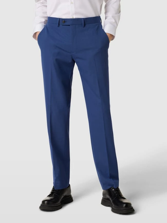 Christian Berg Men Anzughose Mit Bügelfalten - Rauchblau 6 Christian Berg Men Anzughose Mit Bügelfalten - Rauchblau – Bild 4
