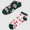 Many Mornings Sneakersocken Mit Allover-Muster - Rosa