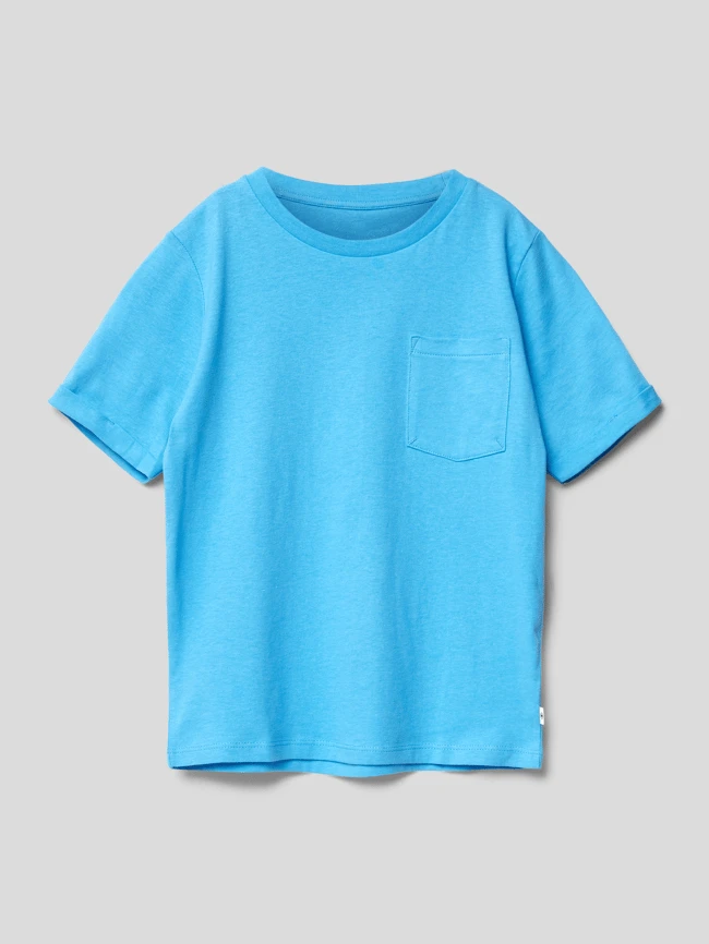 Tom Tailor T-Shirt Mit Brusttasche - Blau 3 Tom Tailor T-Shirt Mit Brusttasche - Blau