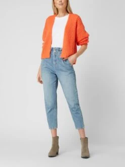 Oui Pullover Mit Reißverschlüssen - Orange